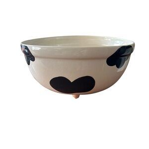 Cow Print Ceramic Mixing Bowl Large